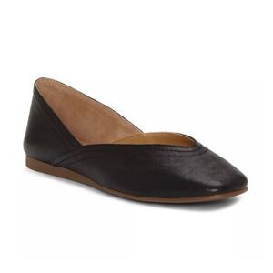 LUCKY BRAND NWOB Alba Ballet Flats Black Leather Size 6.5